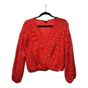 Sienna Sky Red Floral Blouse